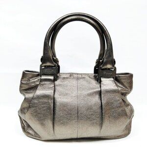 Ferragamo Hand Bag Gray Leather 5500608
